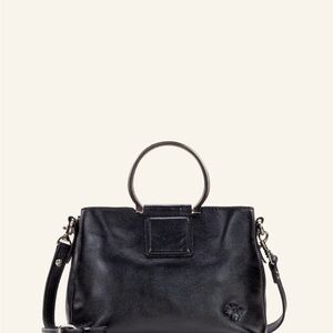 Patricia Nash Black Leather Empoli Satchel